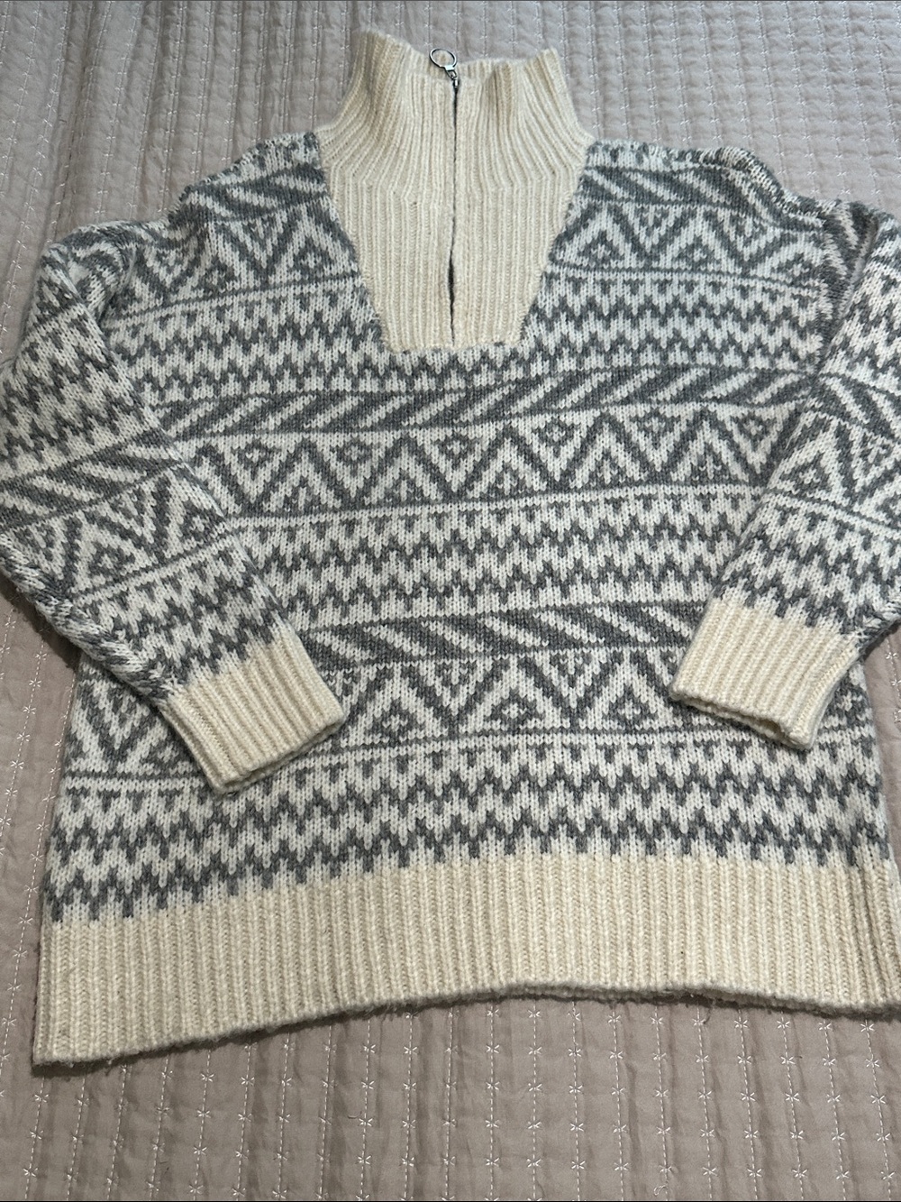 Aerie women's 1/4 zip pullover sweater